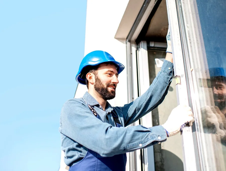 Fenstertechniker bei der Arbeit – Fensterservice Abakus